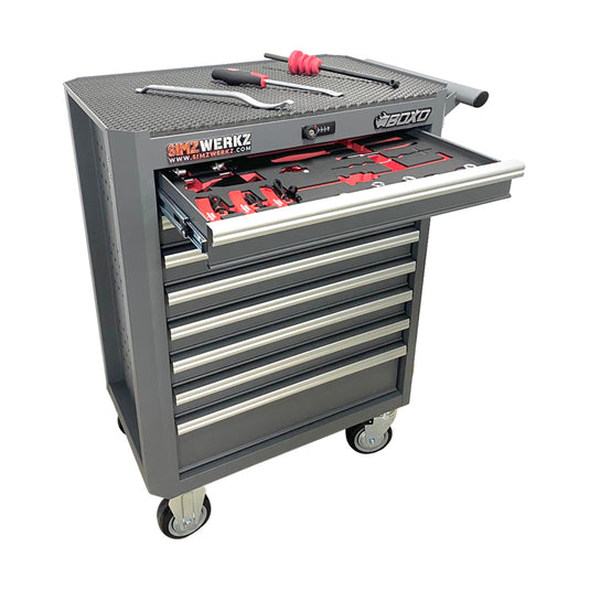 8-Drawer Digit Lock Tool Cabinet with 155pcs Special Motorcycle Tools Set