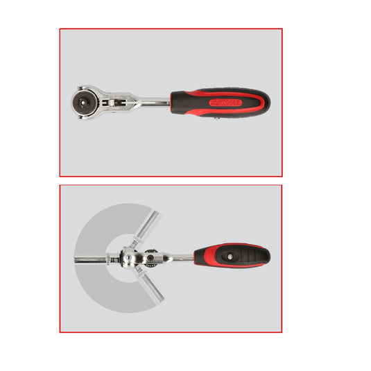 1/4" MODIFIX Mini T-handle Swivel Head Ratchet, 72 Teeth - SIMZ Werkz