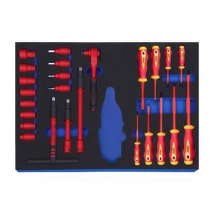 7-Drawer Digit Lock Tool Cabinet with 35Pcs VDE Toolset