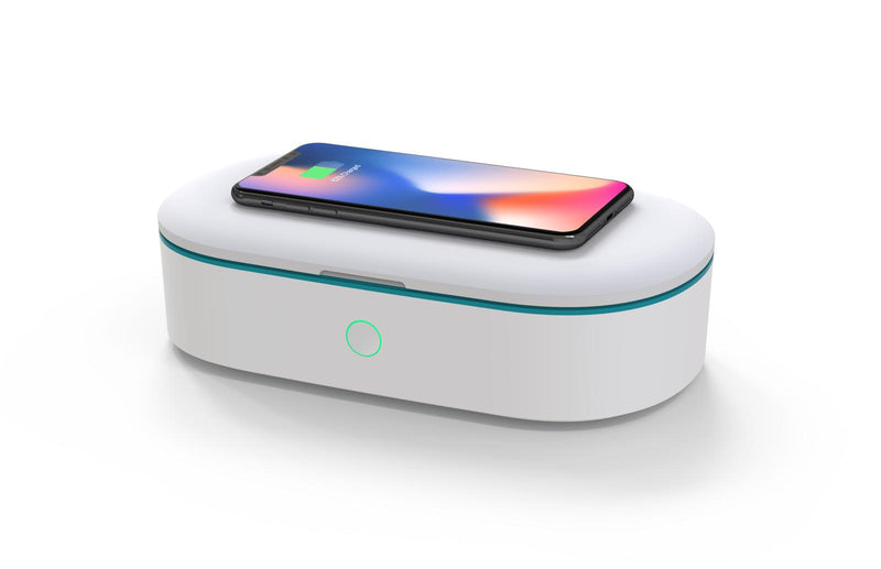 Load image into Gallery viewer, UV Sterilizer Box With Wireless Charger (White + Green)
