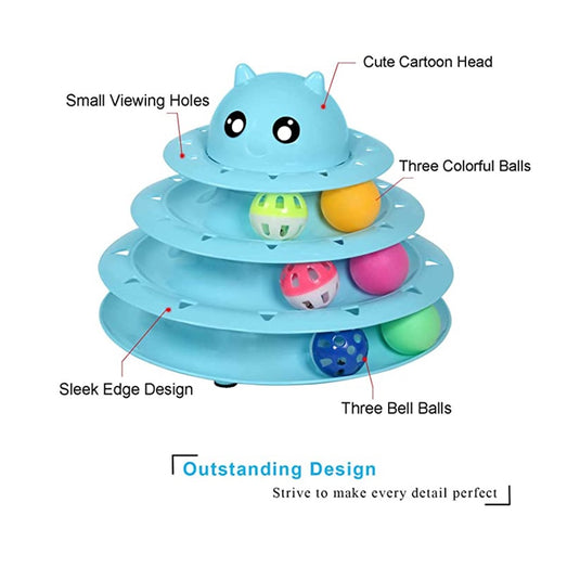 UPSKY Circular Turnable Cat Toy