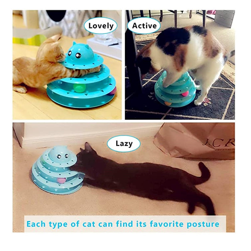 Load image into Gallery viewer, UPSKY Circular Turnable Cat Toy
