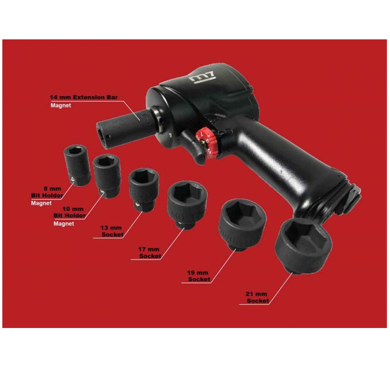 Load image into Gallery viewer, 3/8&quot; &amp; 1/2” 14pcs Air Impact Wrench Set, 600ft-lb
