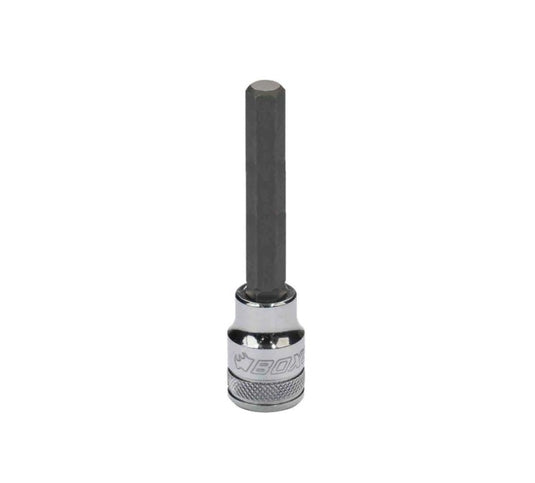 3/8" Dr. Long Hex Bit Socket w/ Mirror Finish (154mm Overall Length)