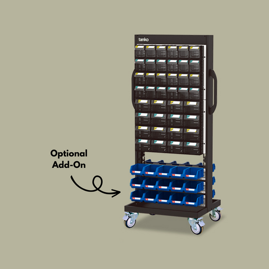 Movable Tilt Out Bins Cart (80-Bin)
