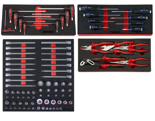 4-Drawer Digit Lock Top Chest with Power Plug and 262pcs Moto Tools Set