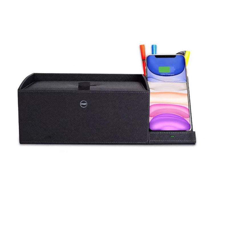 Load image into Gallery viewer, UV Sterilizer PU Box With Wireless Charger
