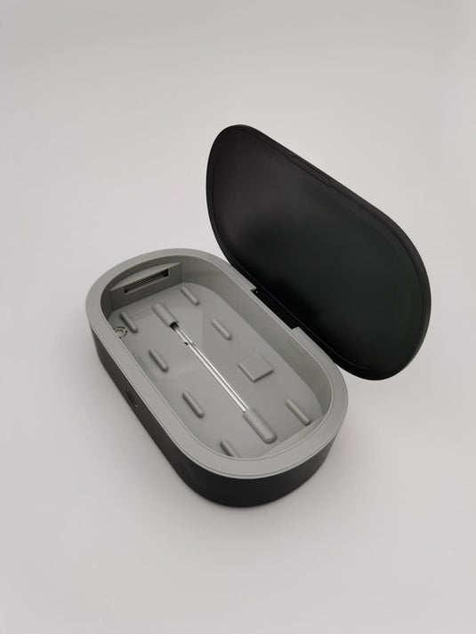 UV Sterilizer Box With Wireless Charger (Black + Grey)