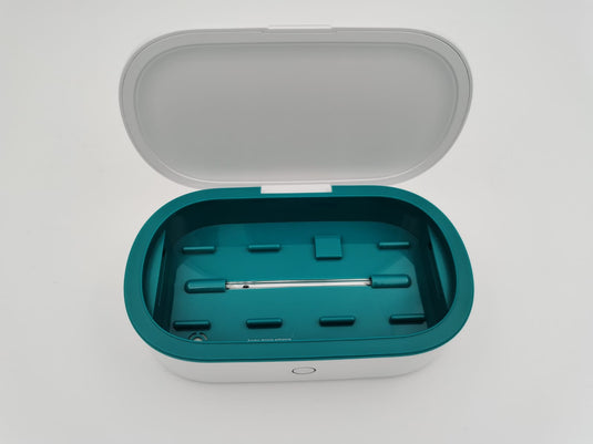 UV Sterilizer Box With Wireless Charger (White + Green)