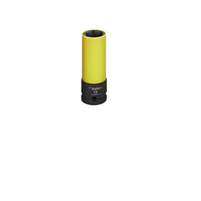 Load image into Gallery viewer, 1/2&quot; Dr. 6PT Deep Wheel Impact Socket w/ Plastic Sleeve - SIMZ Werkz
