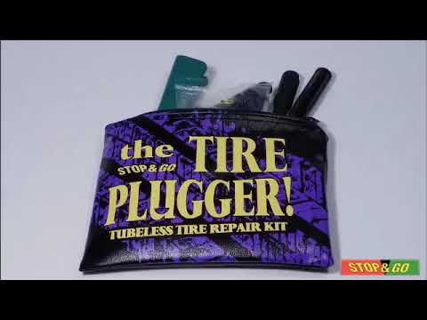 Load and play video in Gallery viewer, Tubeless Tire Plugger In Zip Pouch With (25 Pcs) 3/4&quot; Plugs
