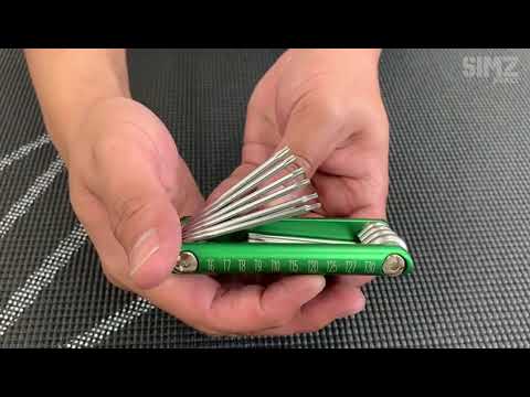 Folding Tamperproof Star Key Set, 10 pcs