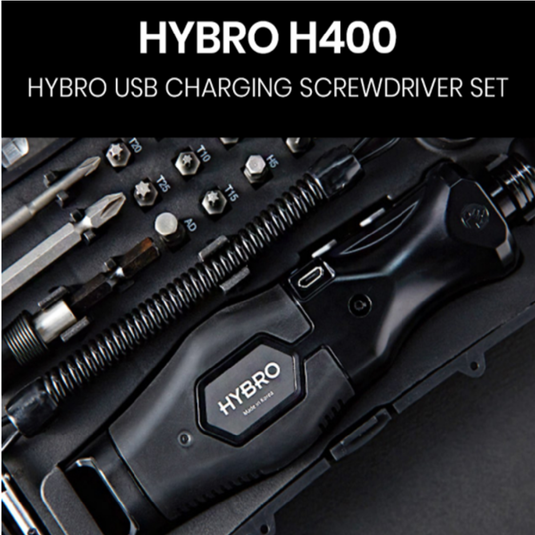 HYBRO H400 USB Rechargeable Cordless Screwdriver Set