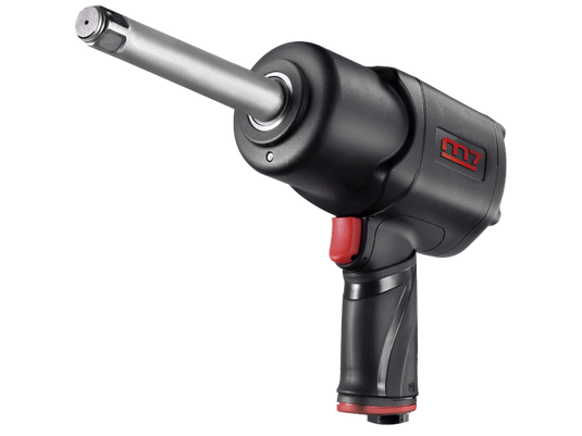3/4" Dr. Extended Air Impact Wrench, Twin Hammer Type, 1500ft-lb
